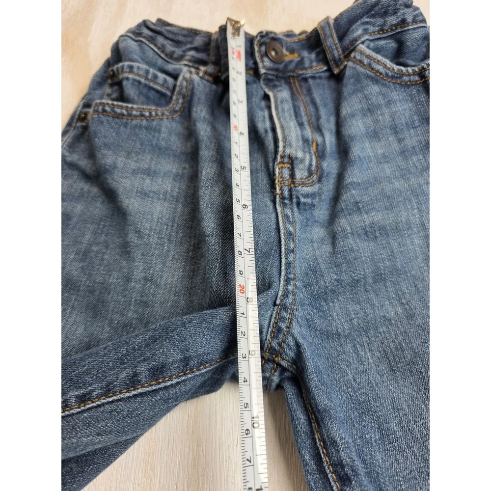 Childrens Place Boys Denim Shorts Size 10 Medium Wash Blue Adjustable Waist Y2K